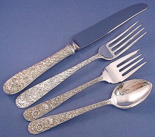 STIEFF ROSE STERLING PLACE SETTING 